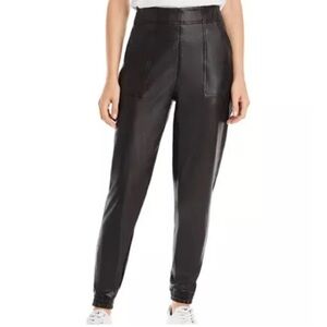 Spanx Faux Leather Jogger Pants - Medium